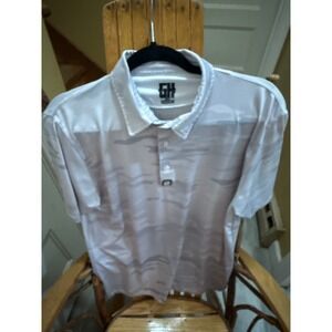 Greater Half Mens Grey White Camo Performance‎ Golf Polo Shirt Size Medium GH